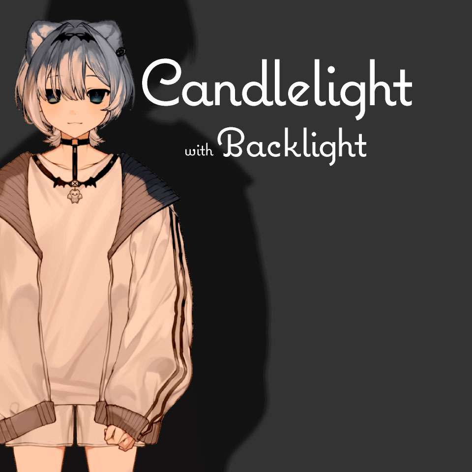 フィルター素材 - Candlelight with Backlight