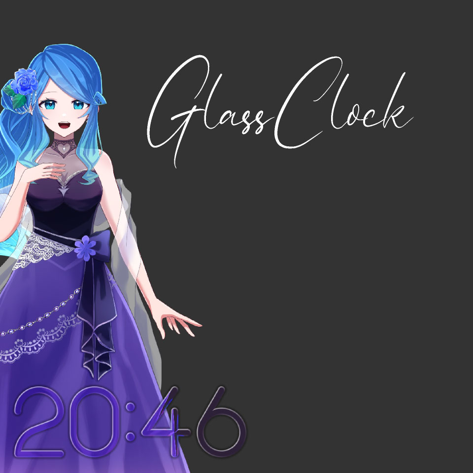 フィルター素材 - Glass Clock